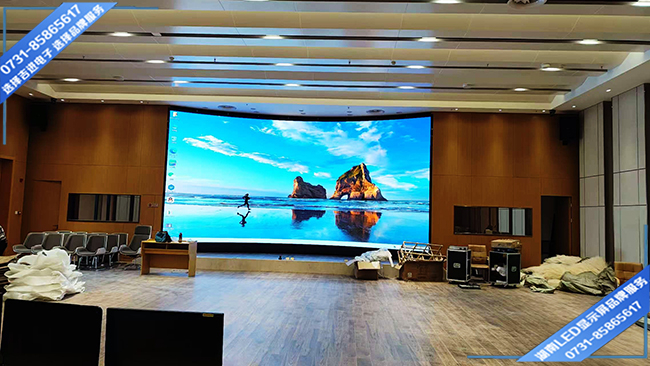 岳陽某博物館會(huì)議大廳軟模組LED顯示屏